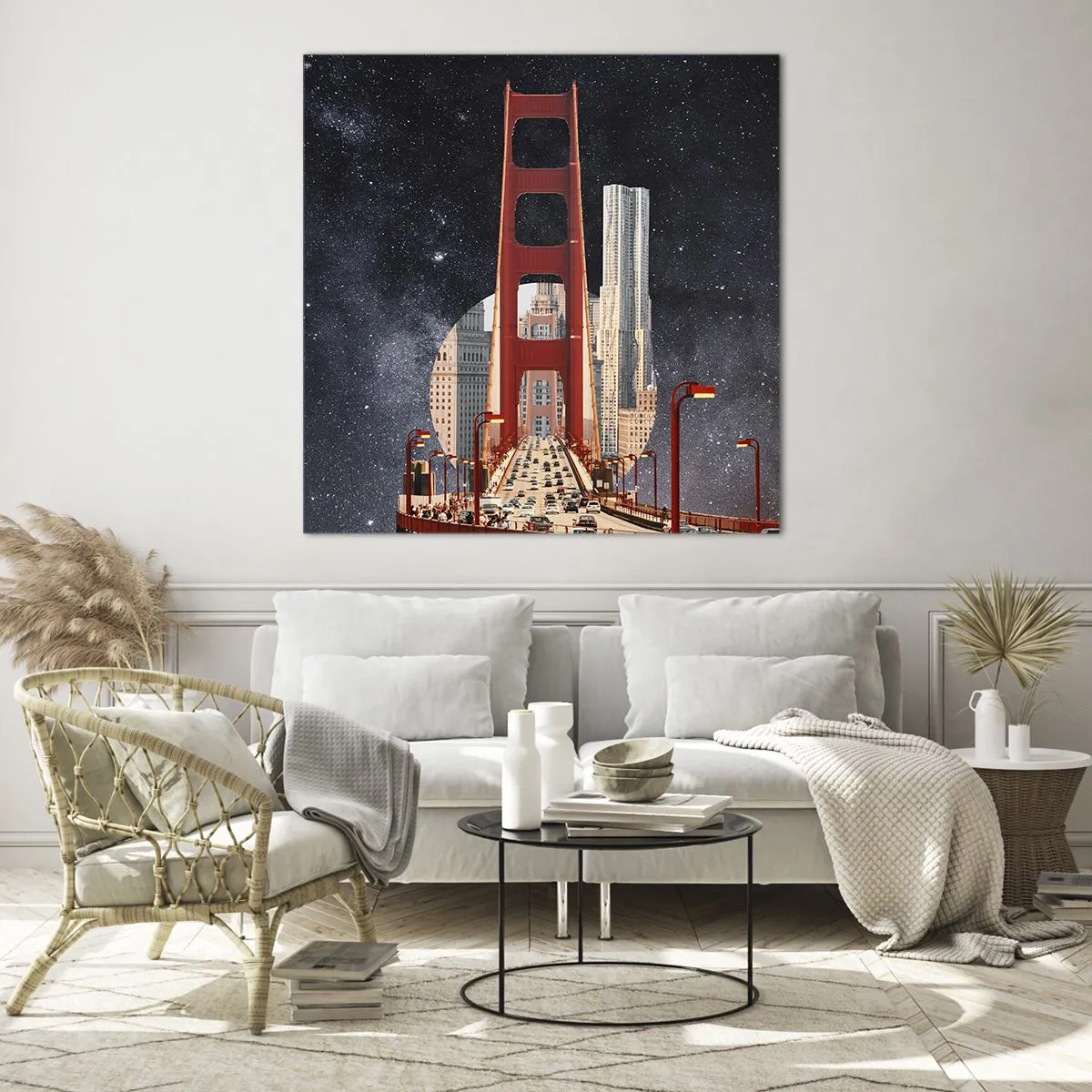 Glasbild - Bild auf glas - Immer im Mittelpunkt - 30x30 cm