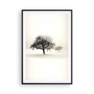 Poster in einem schwarzem Rahmen - Winterschlaf - 61x91 cm