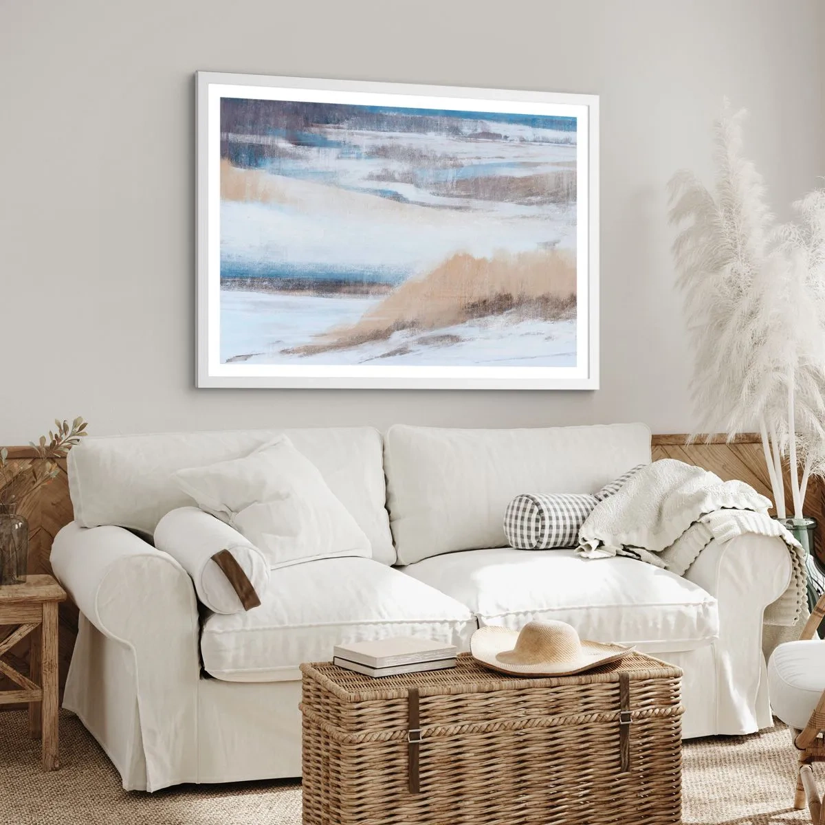 Poster in einem weißen Rahmen - Winterkomposition - 40x30 cm