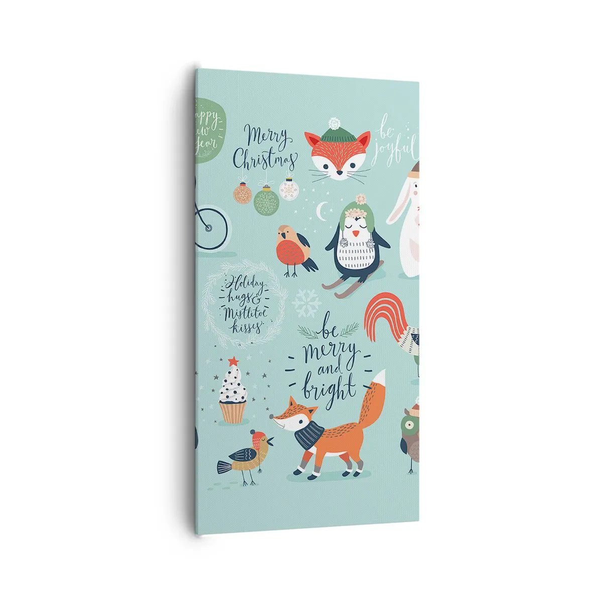 Bild auf Leinwand - Leinwandbild - Möge es immer Weihnachten sein! - 65x120 cm