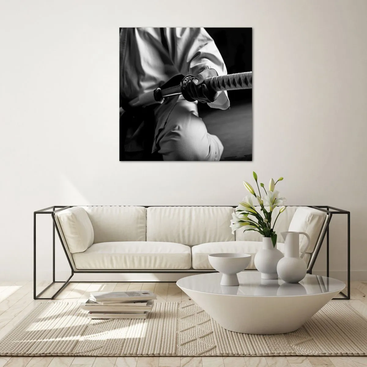 Glasbild - Bild auf glas - Kriegerseele - 70x70 cm