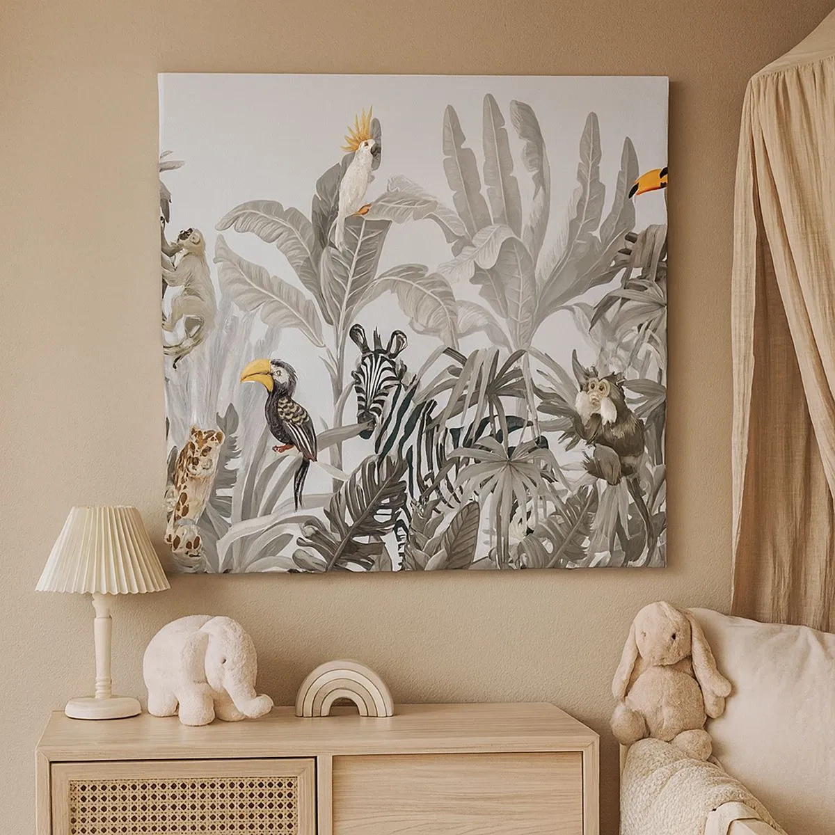 Bild auf Leinwand - Leinwandbild - Afrikanisches Märchen - 30x30 cm