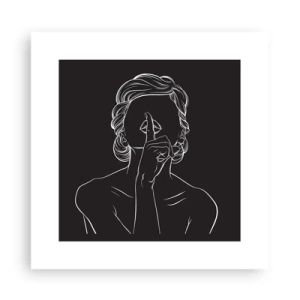 Poster - Schönheit erblüht in der Stille - 30x30 cm