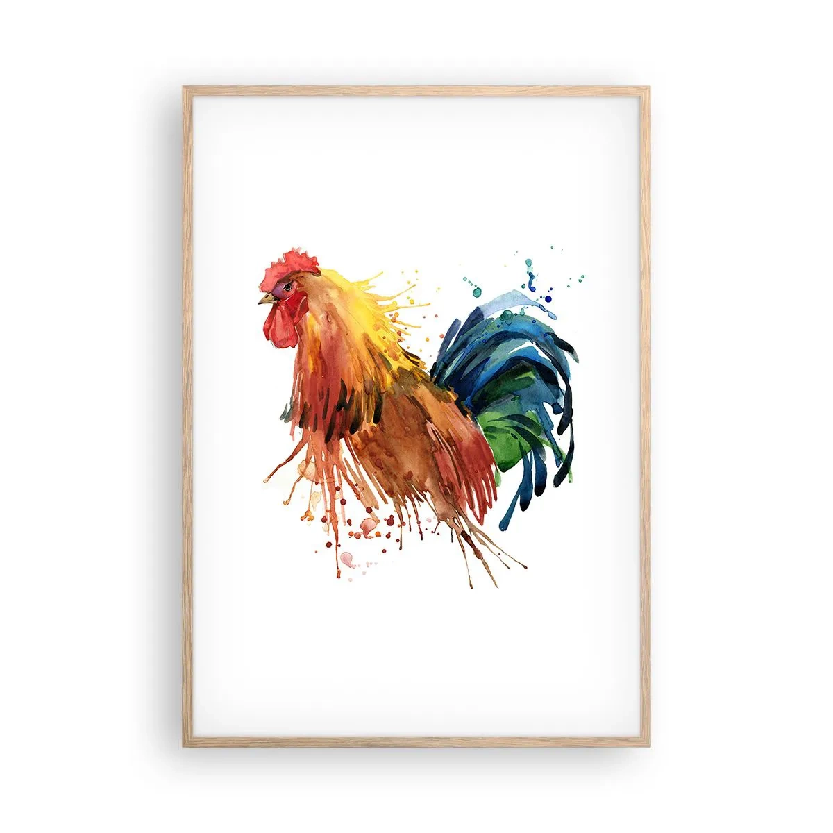 Poster in einem Rahmen aus heller Eiche - Königliches Gewand, königlicher Stolz - 70x100 cm