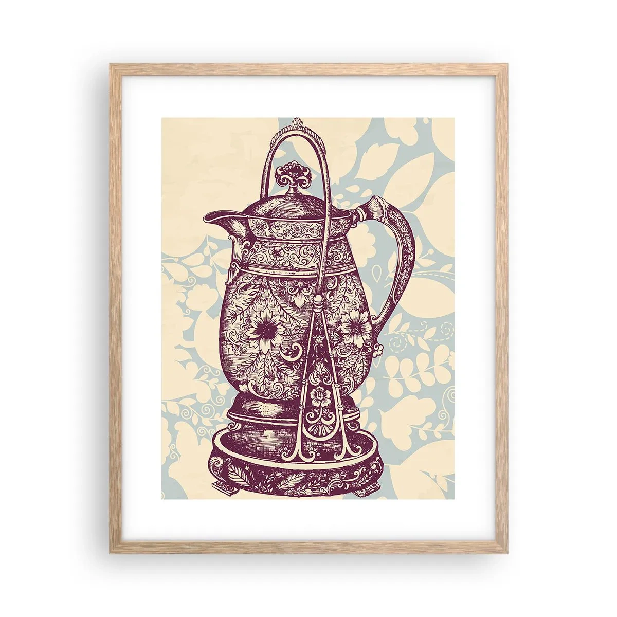 Poster in einem Rahmen aus heller Eiche - Schönheit des Alltags - 40x50 cm