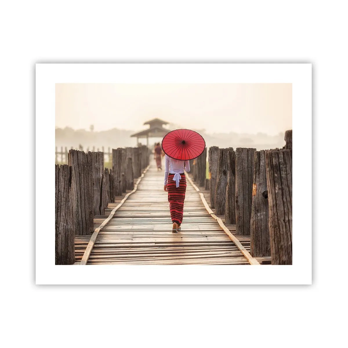 Poster - Auf der alten Brücke - 50x40 cm