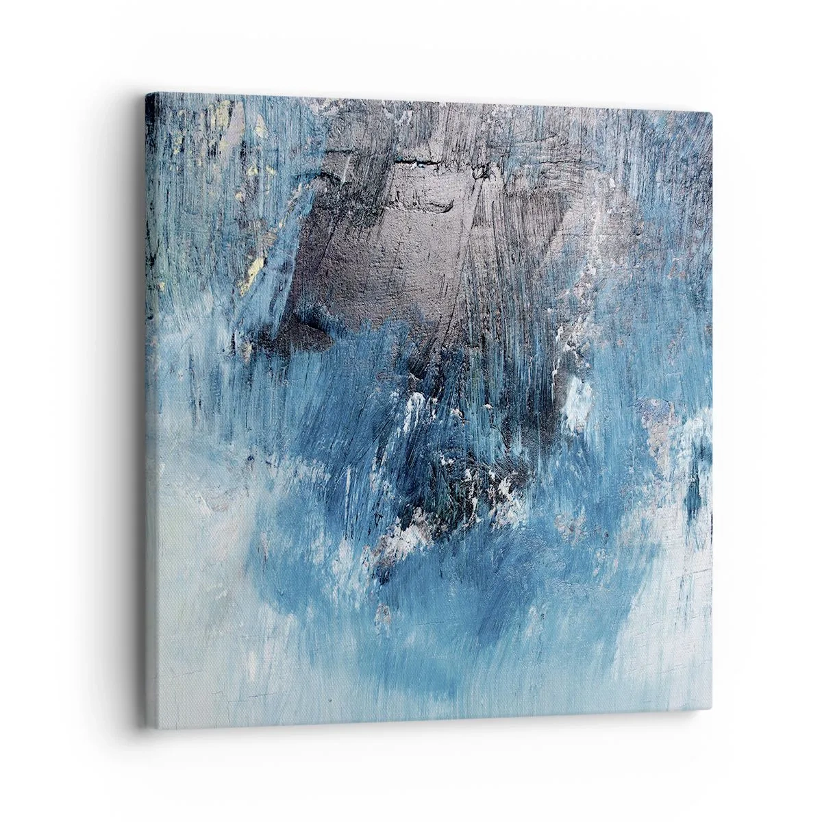 Bild auf Leinwand - Leinwandbild - Rhapsodie in Blau - 30x30 cm