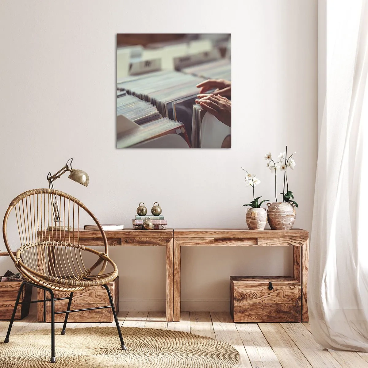 Bild auf Leinwand - Leinwandbild - Auf der Suche nach Emotionen - 60x60 cm