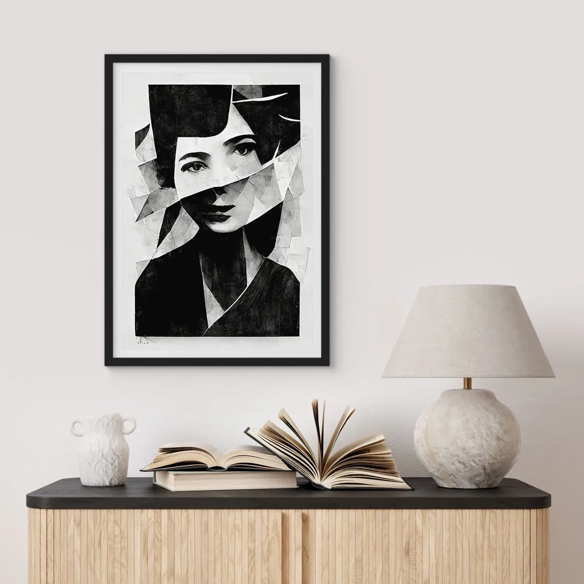 Poster in einem schwarzem Rahmen - So, wie du wirklich bist… - 40x50 cm