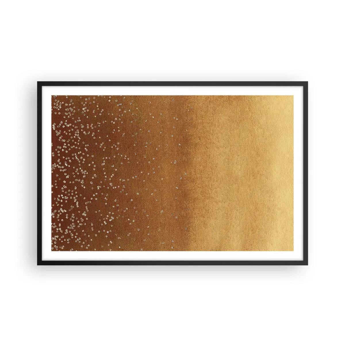 Poster in einem schwarzem Rahmen - Die Geburt des Lichts - 91x61 cm