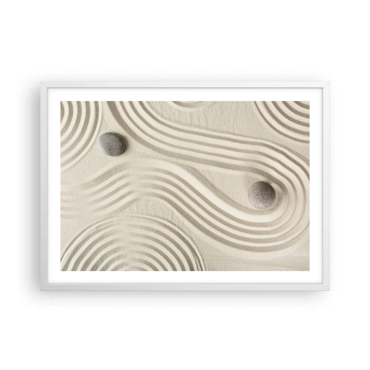 Poster in einem weißen Rahmen - Ein Hauch von Wärme - 70x50 cm