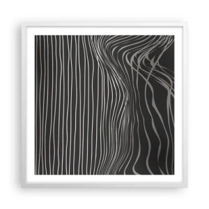 Poster in einem weißen Rahmen - Rhythmus und Akzent - 60x60 cm