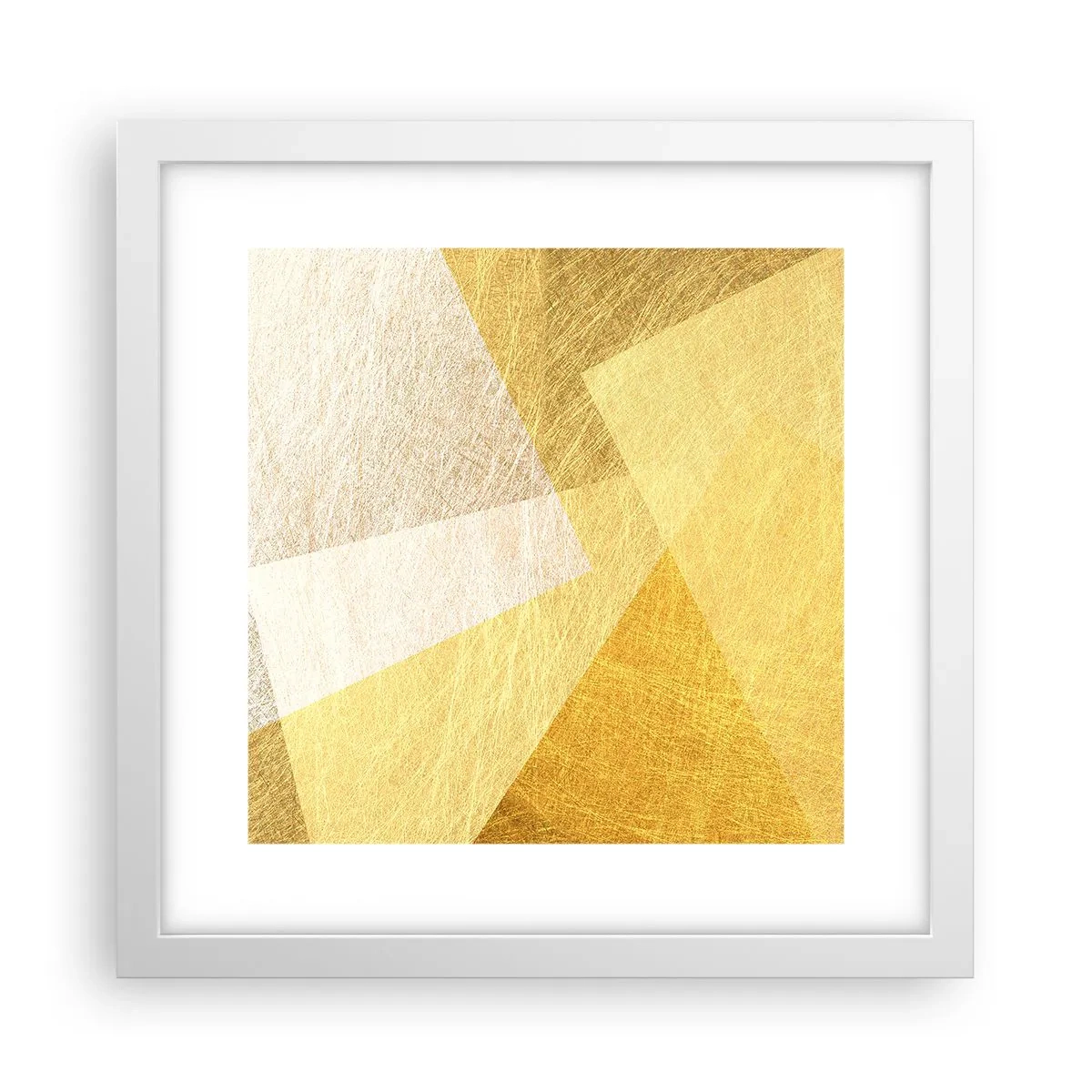 Poster in einem weißen Rahmen - Geometriewetter - 30x30 cm