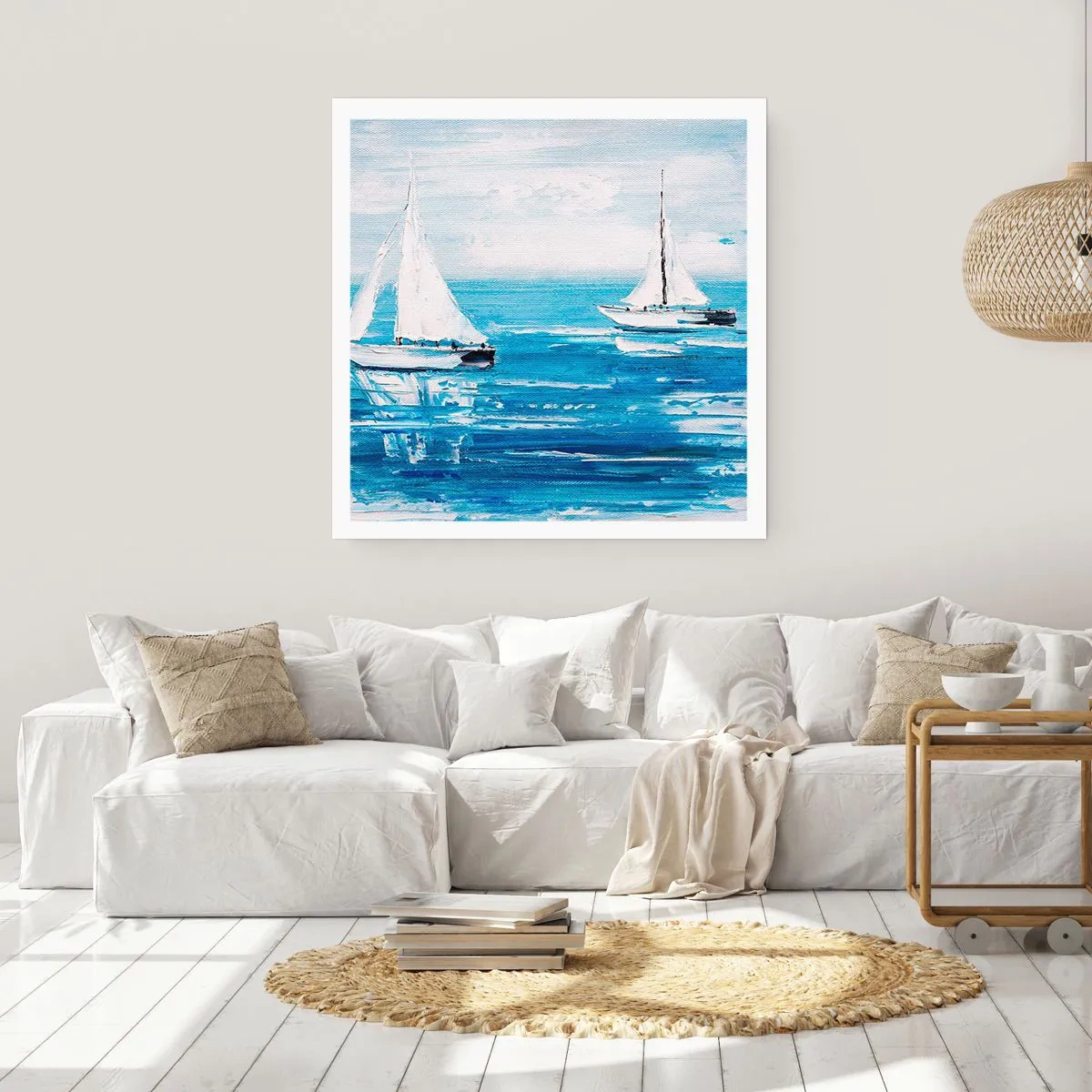 Poster - Mit Freund an der Seite - 60x60 cm