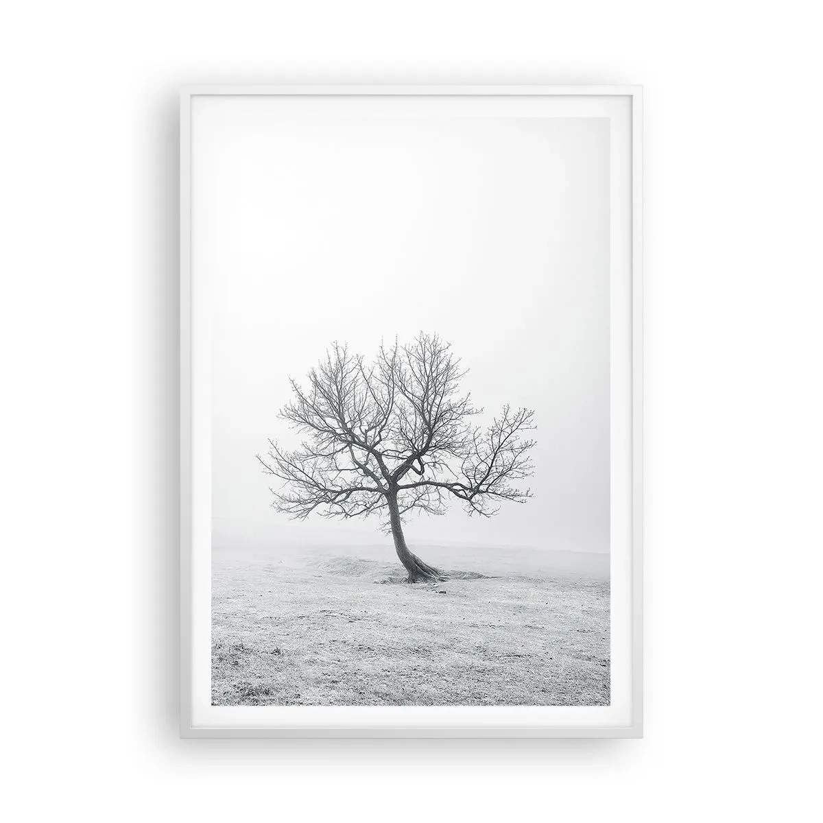 Poster in einem weißen Rahmen - Gegen das Nichts - 70x100 cm