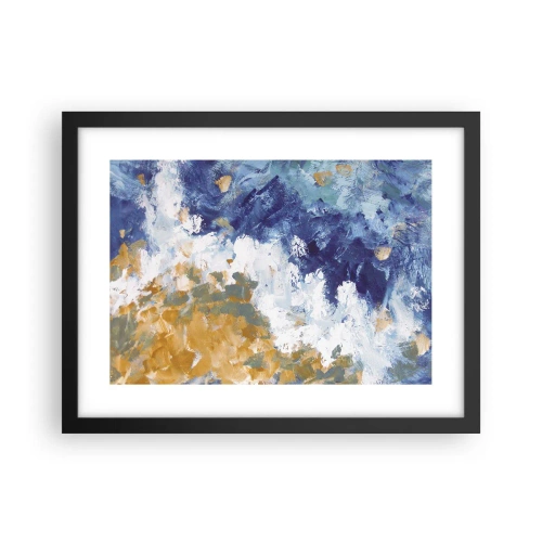 Poster in einem schwarzem Rahmen - Tanz der Naturelemente - 40x30 cm