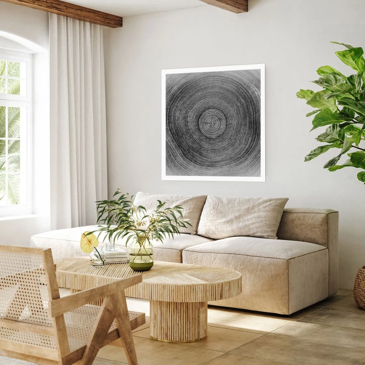 Poster - Zeichen der Zeit - 40x40 cm