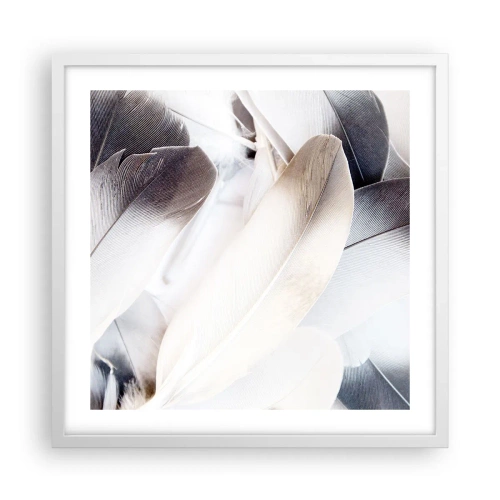 Poster in einem weißen Rahmen - Fast engelhaft - 50x50 cm