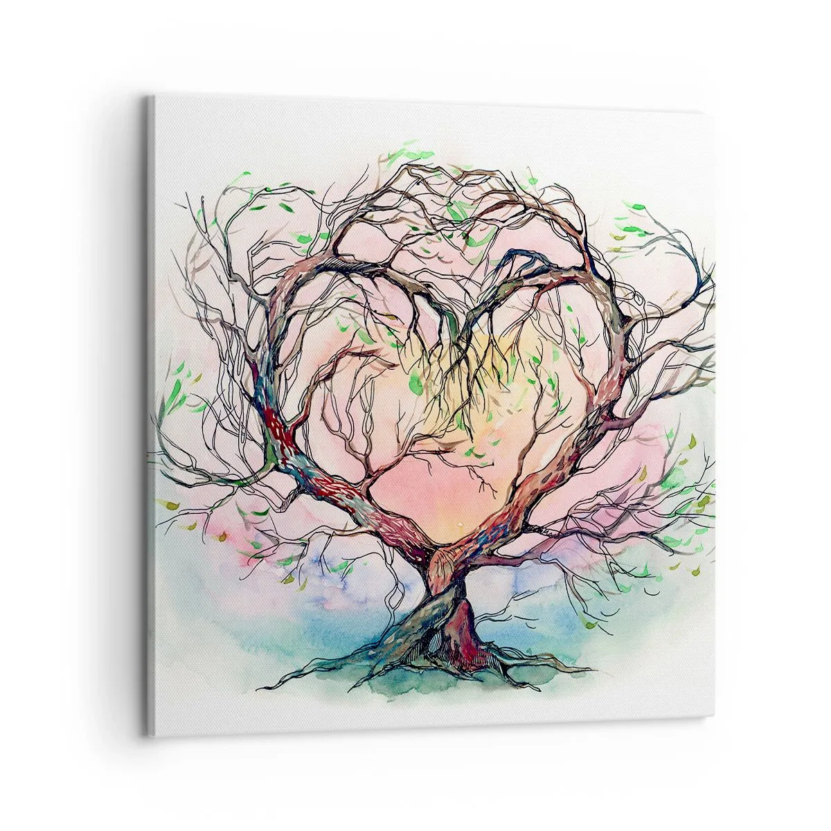 Bild auf Leinwand - Leinwandbild - Gemeinsam gegen die Stürme - 60x60 cm