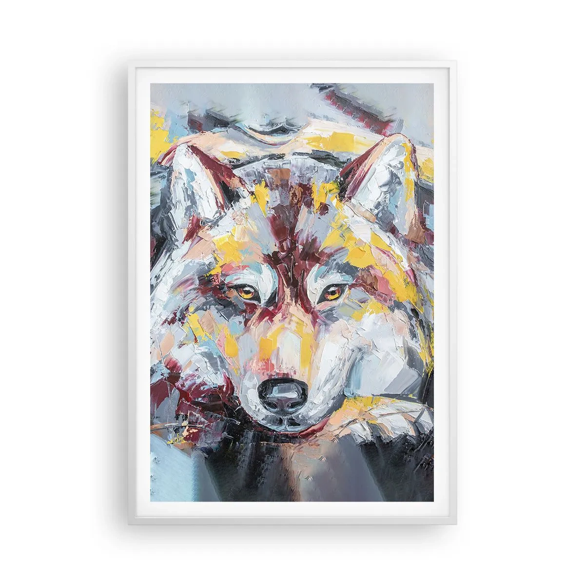 Poster in einem weißen Rahmen - Seelenfrieden unter den Lieben - 70x100 cm