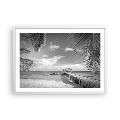 Poster in einem weißen Rahmen - Erinnerung oder Traum? - 70x50 cm