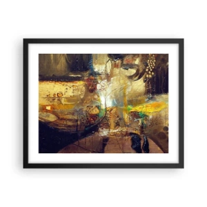 Poster in einem schwarzem Rahmen - Kalt, wärmer, heiß - 50x40 cm