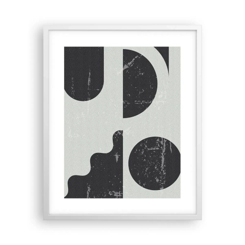 Poster in einem weißen Rahmen - Komposition oben und unten - 40x50 cm