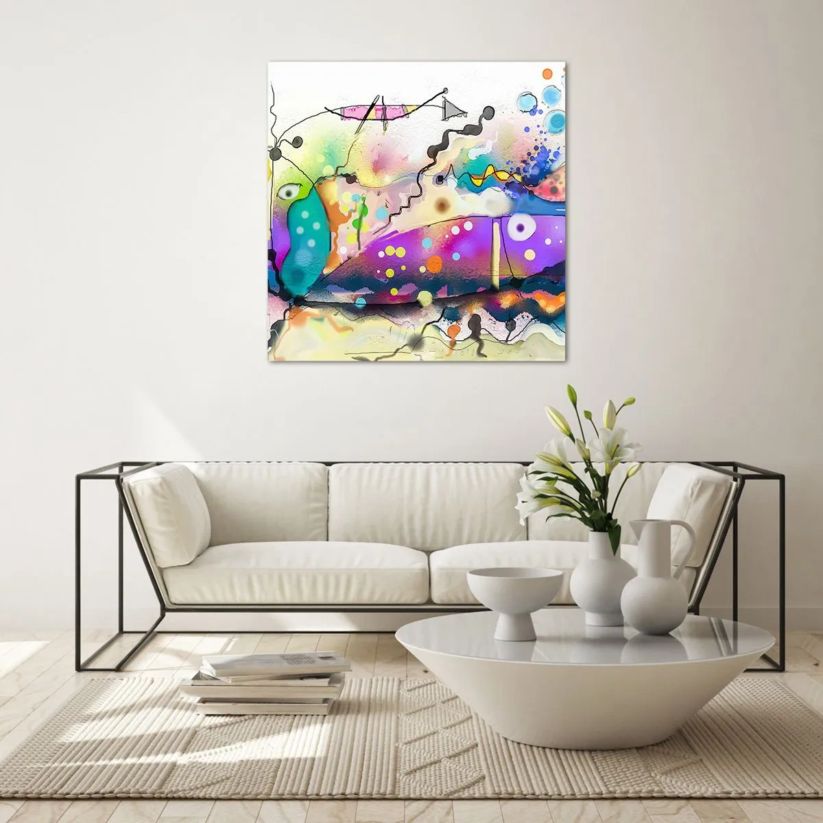 Glasbild - Bild auf glas - Es fehlen die Worte! - 30x30 cm