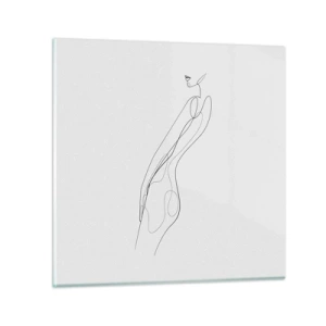 Glasbild - Bild auf glas - Bloß ein Versprechen - 30x30 cm