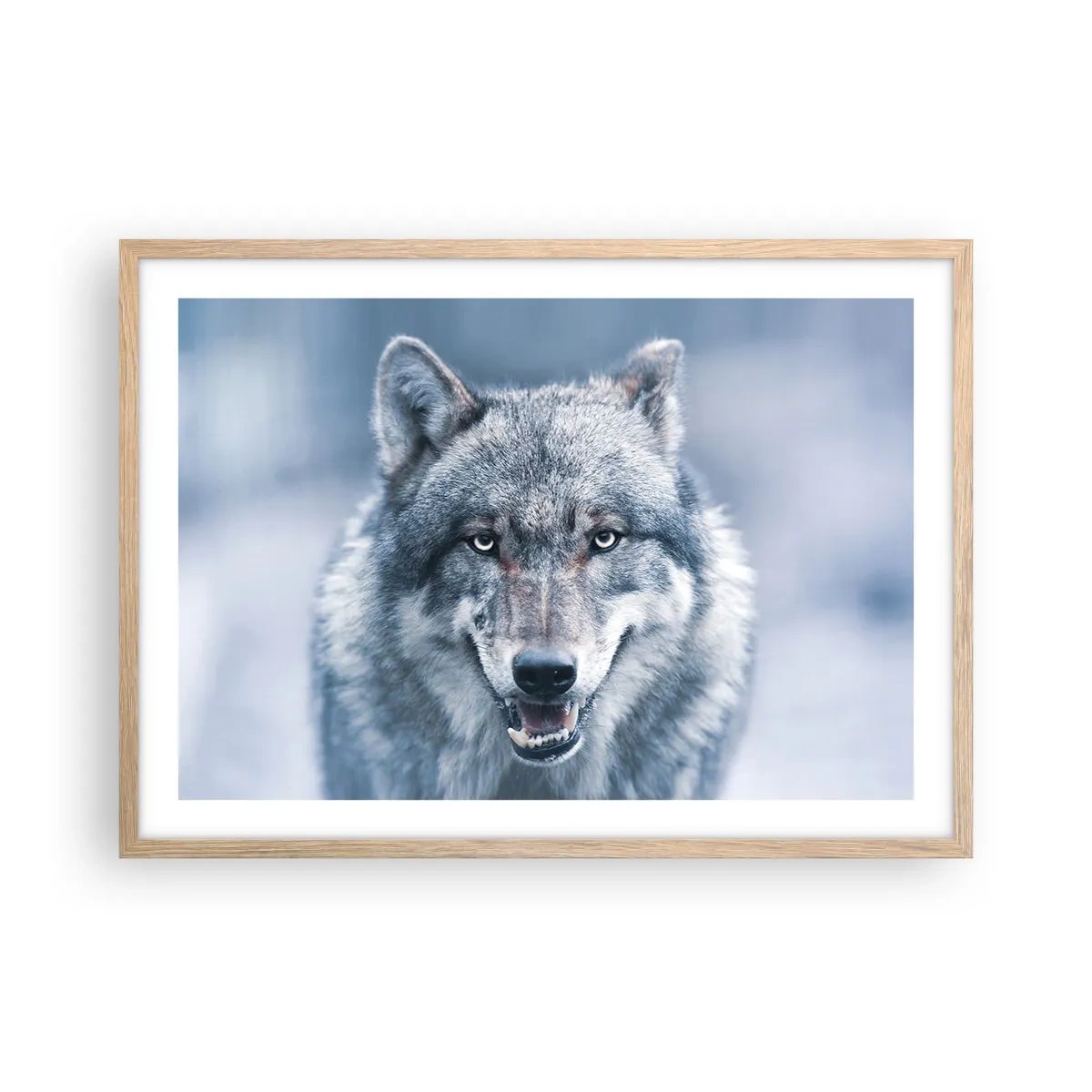 Poster in einem Rahmen aus heller Eiche - Werden Sie die Herausforderung annehmen? - 70x50 cm