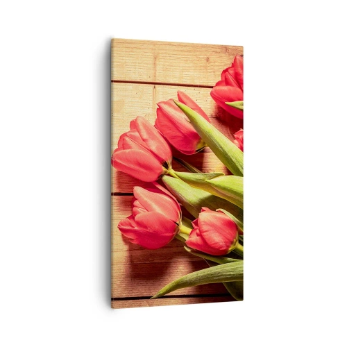 Bild auf Leinwand - Leinwandbild - Frühlingsgeständnis - 55x100 cm