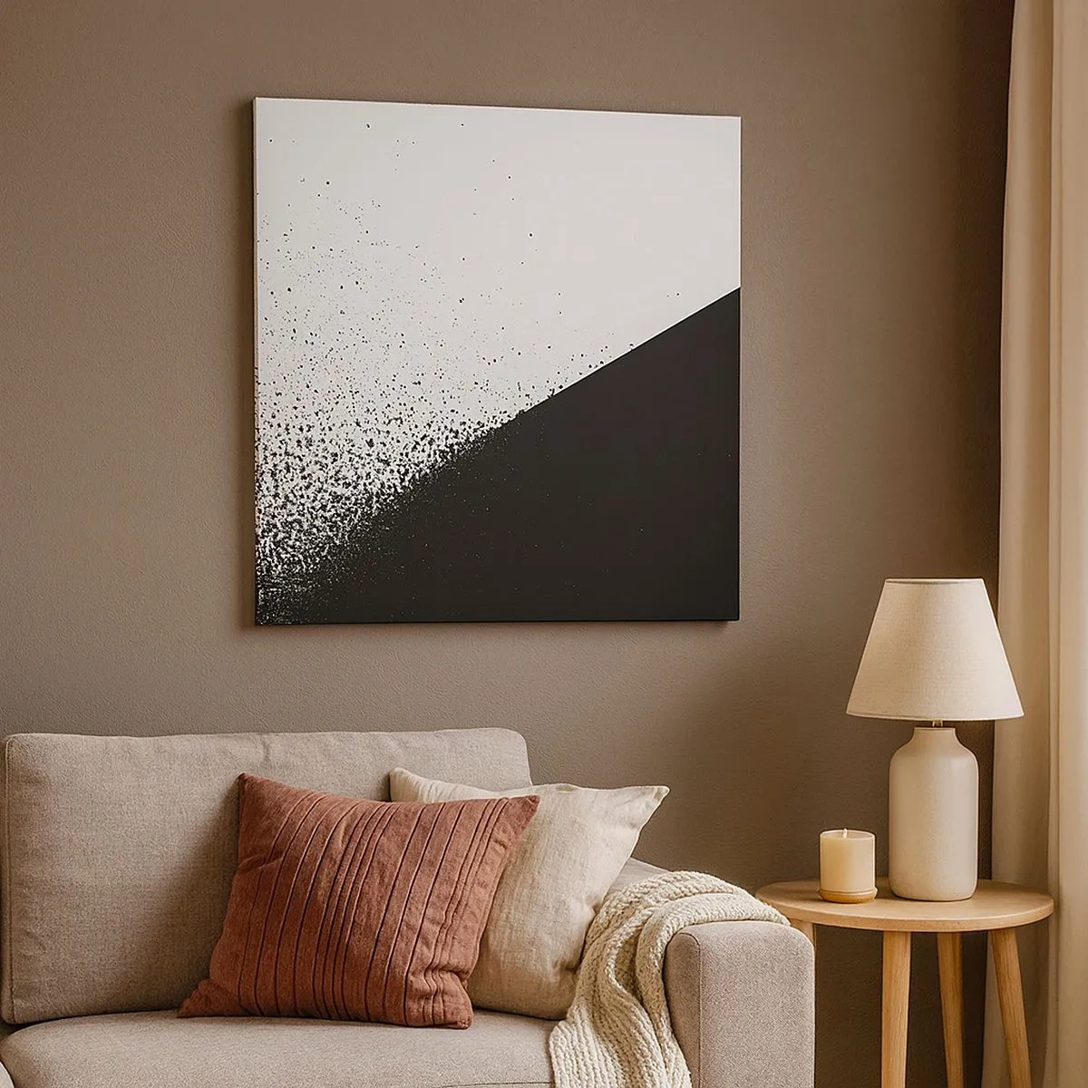 Bild auf Leinwand - Leinwandbild - Immer schneller, immer mehr - 30x30 cm