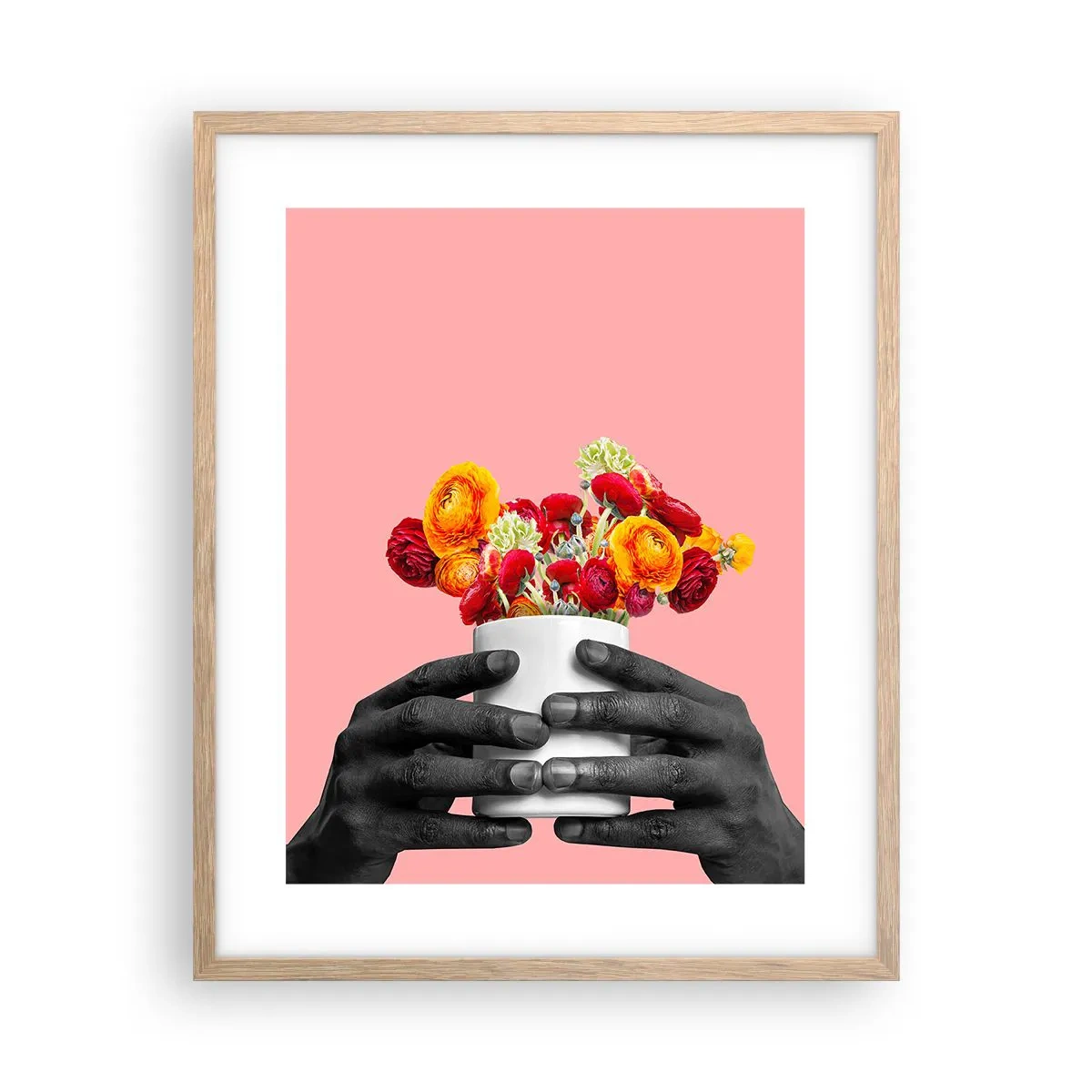 Poster in einem Rahmen aus heller Eiche - Die Apotheose des Lebens - 40x50 cm