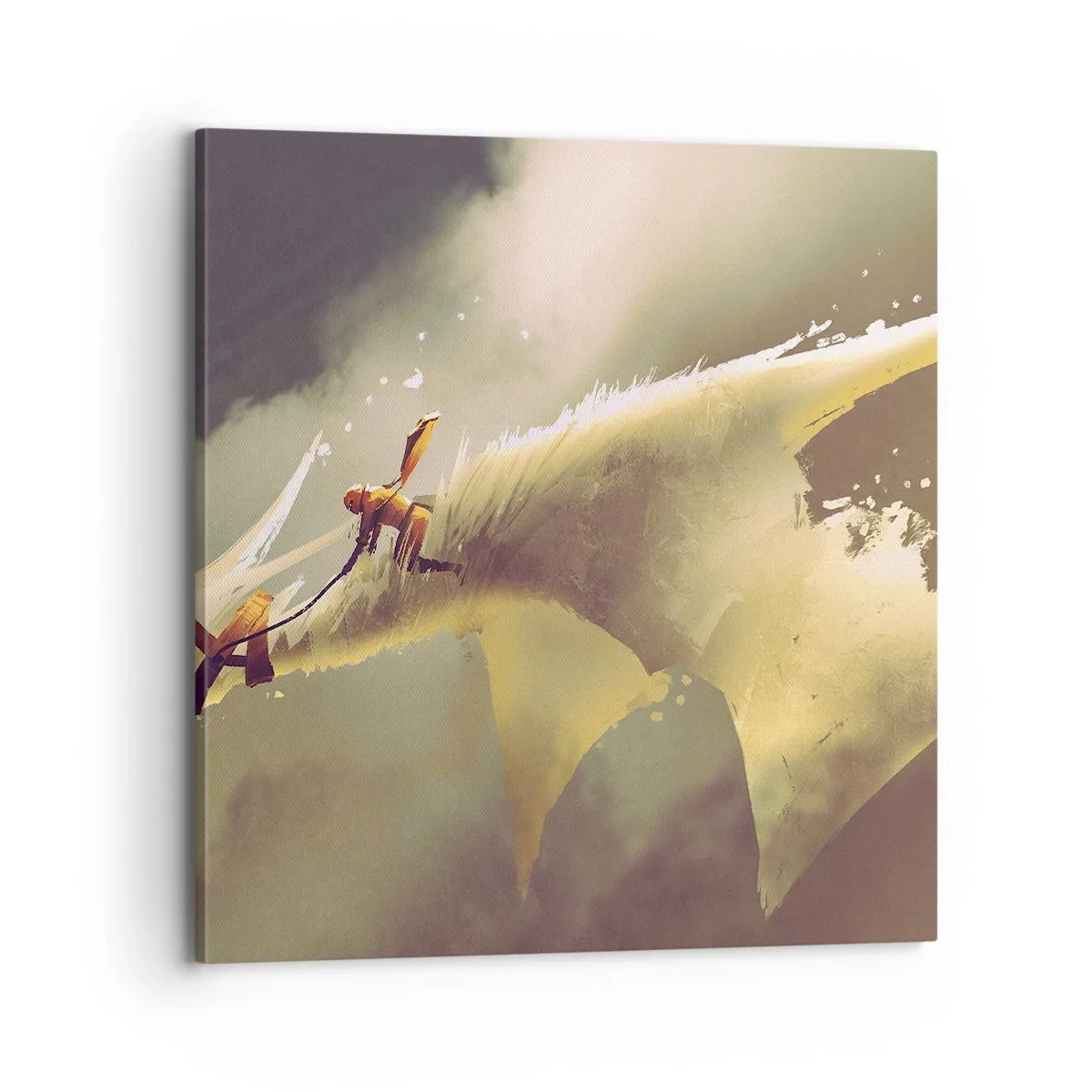 Bild auf Leinwand - Leinwandbild - Die Welt zur Rettung - 70x70 cm