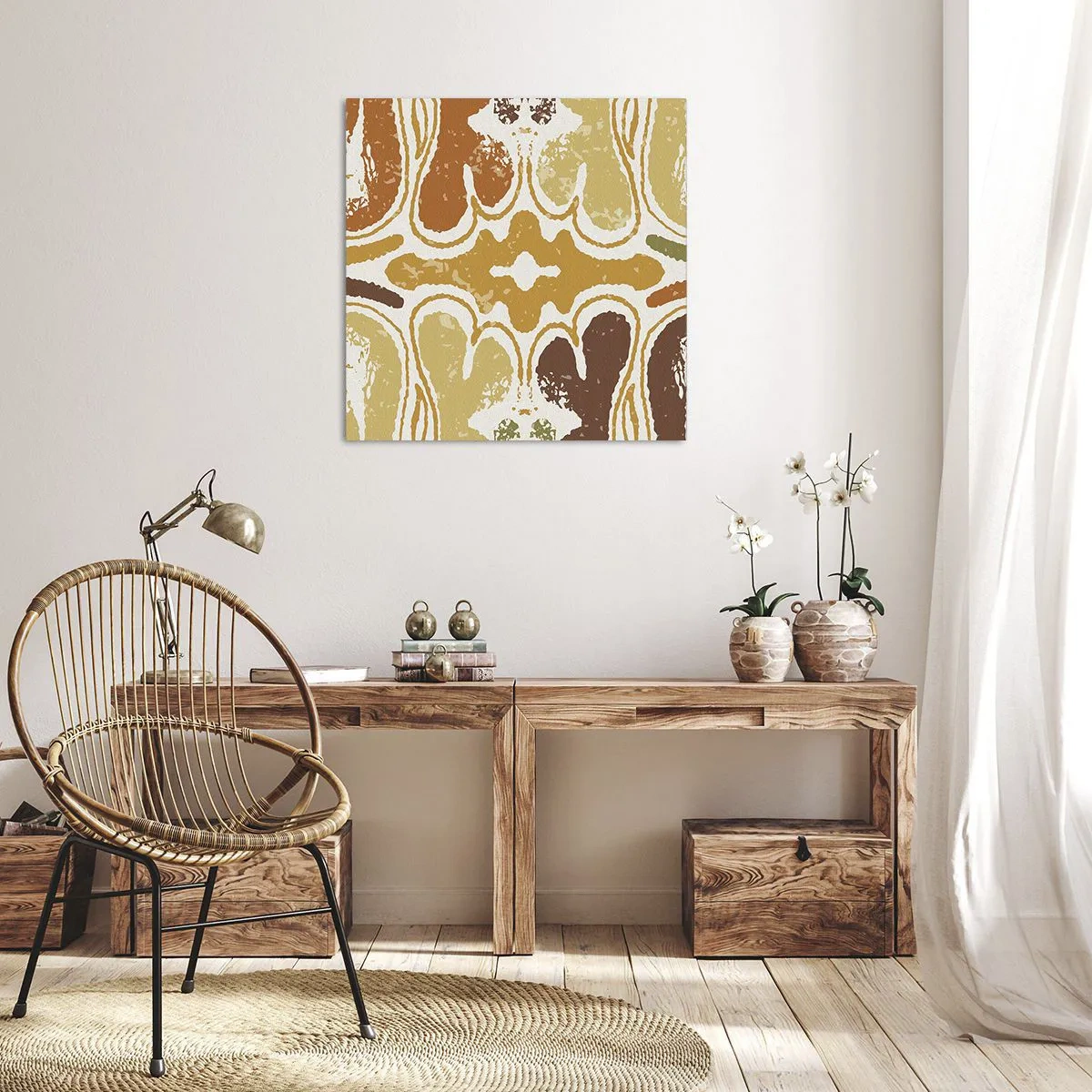 Bild auf Leinwand - Leinwandbild - Sentimentale Abstraktion - 60x60 cm