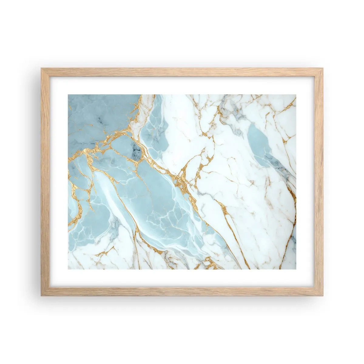Poster in einem Rahmen aus heller Eiche - Reichtum des Steins - 50x40 cm