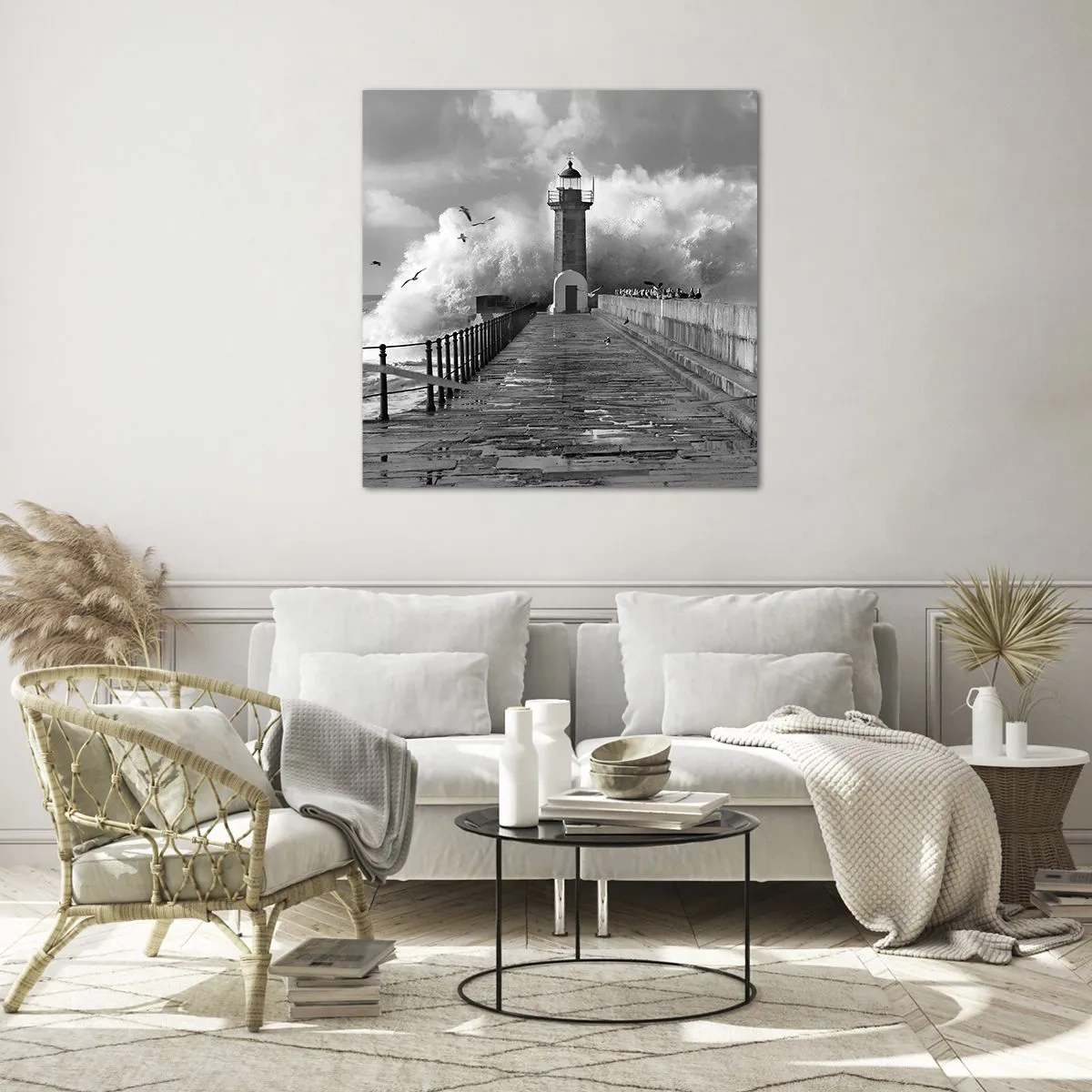 Glasbild - Bild auf glas - Furchtlos - 60x60 cm