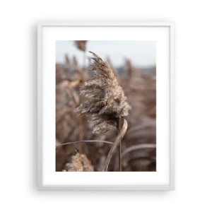 Poster in einem weißen Rahmen - Zeit, mit dem Wind zu gehen - 40x50 cm