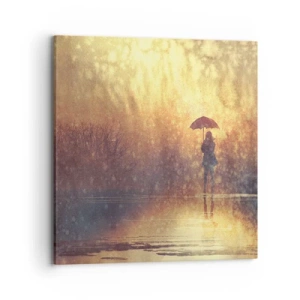 Bild auf Leinwand - Leinwandbild - Ich habe das Gefühl, dass mich jemand ansieht - 70x70 cm