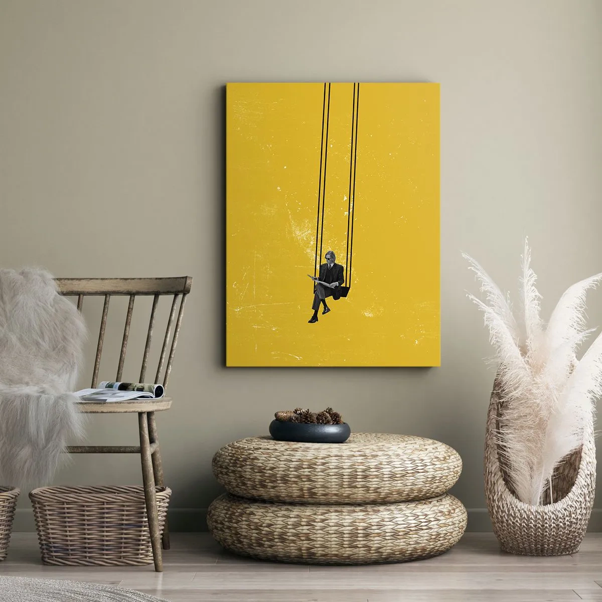 Bild auf Leinwand - Leinwandbild - Tag wie jeder andere - 45x80 cm