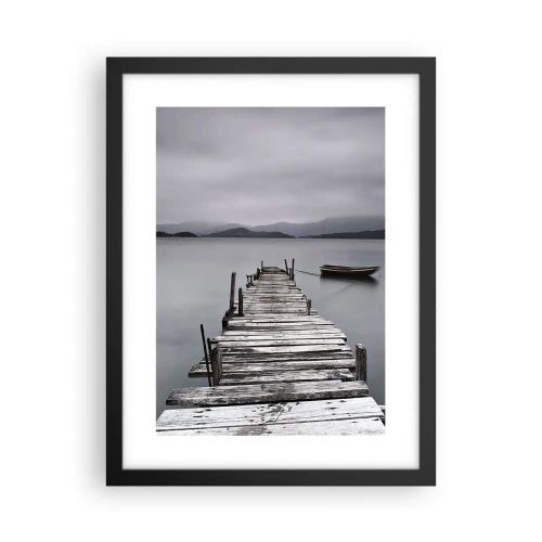 Poster in einem schwarzem Rahmen - Du kannst morgen gehen - 30x40 cm