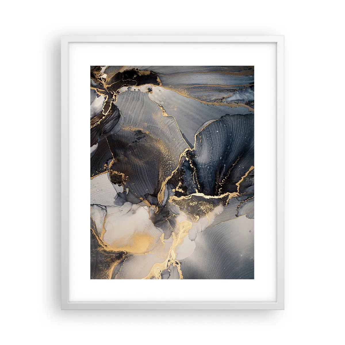 Poster in einem weißen Rahmen - Leben aus Stein - 40x50 cm