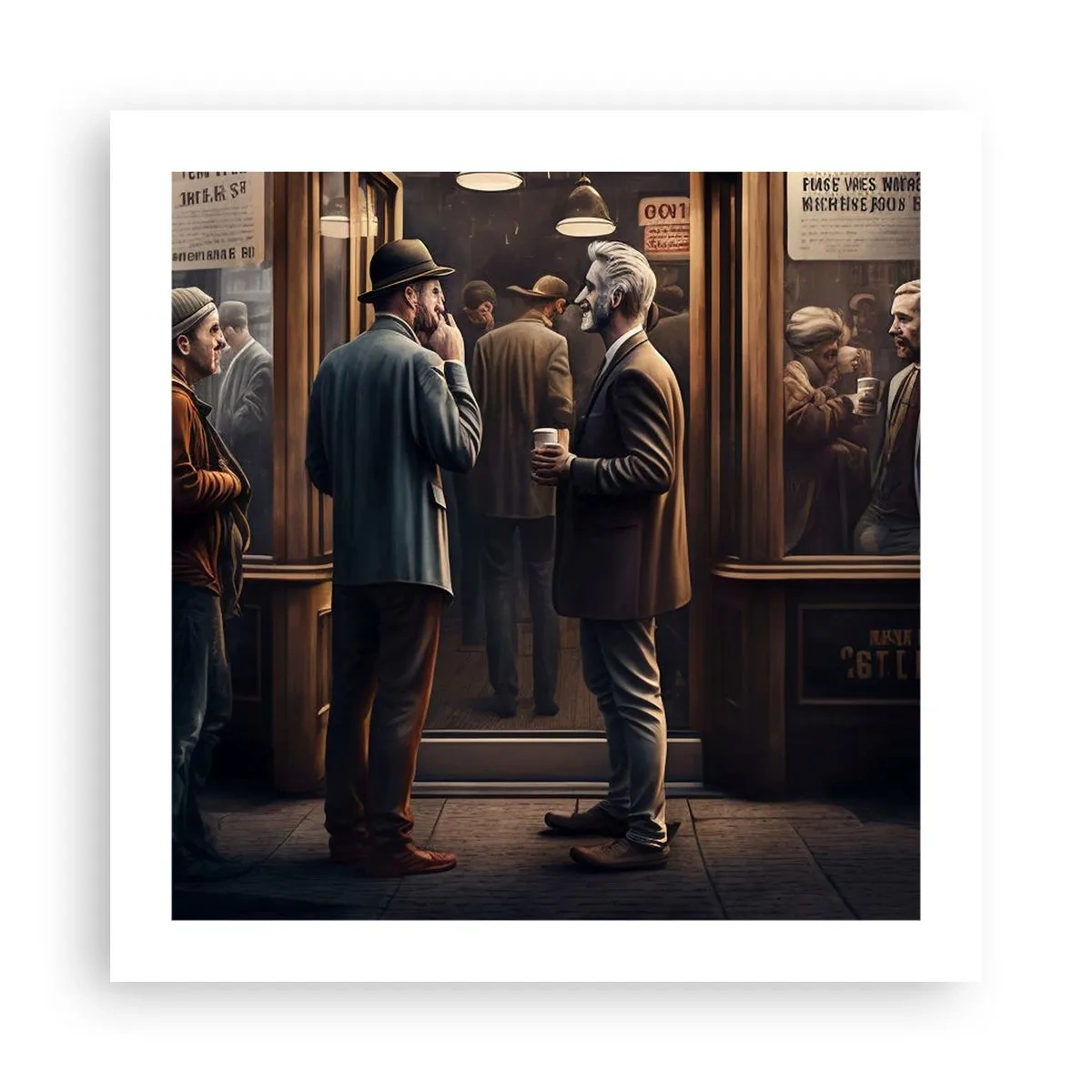 Poster - Gute Zeit des Tages - 50x50 cm