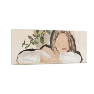 Glasbild - Bild auf glas - Südländische Schönheit - 100x40 cm