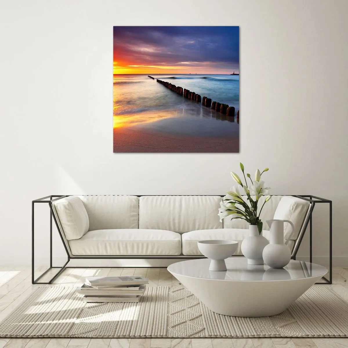 Glasbild - Bild auf glas - Lausche der Stille - 40x40 cm