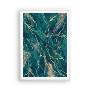 Poster in einem weißen Rahmen - Goldmine - 70x100 cm