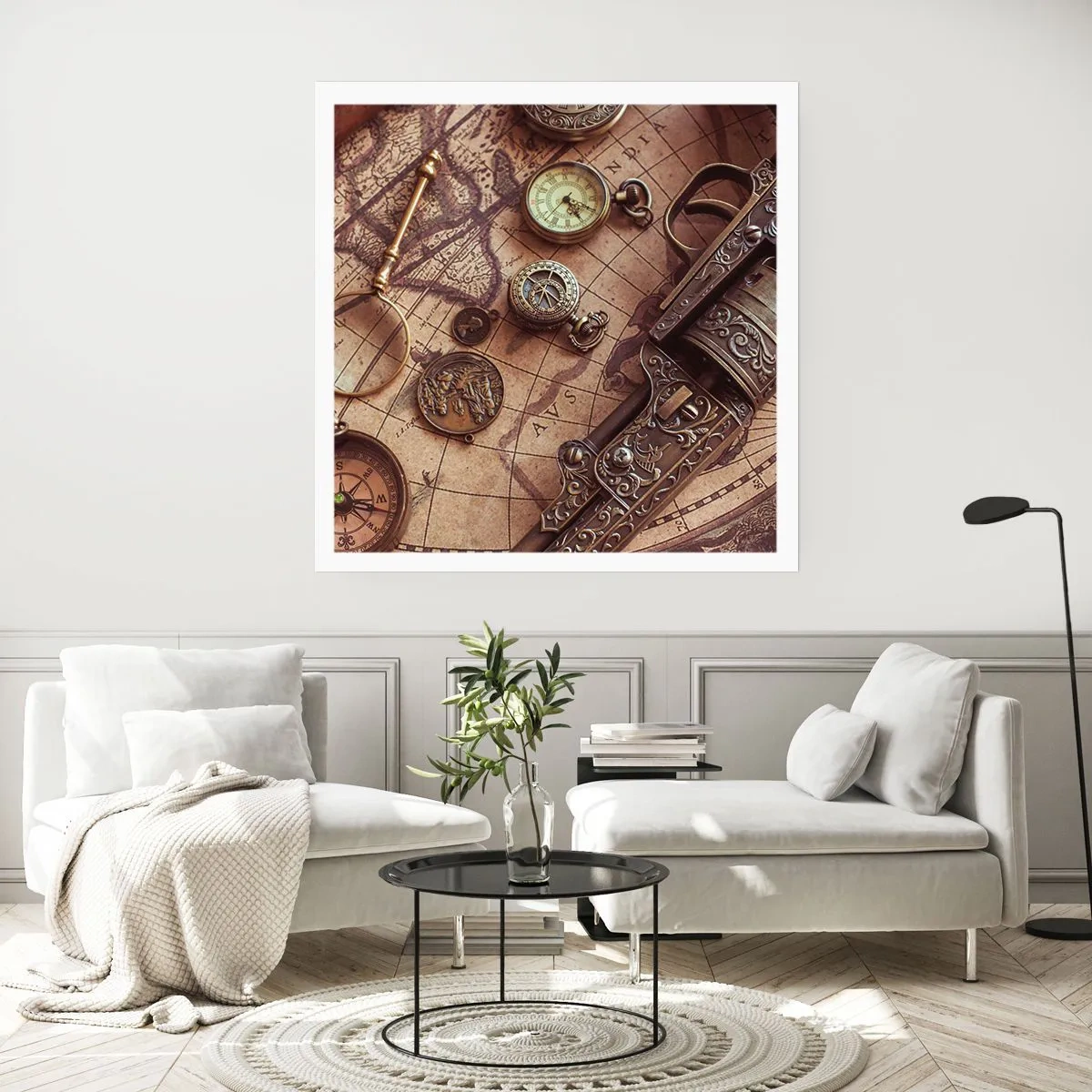 Poster - Das Abenteuer ruft - 40x40 cm