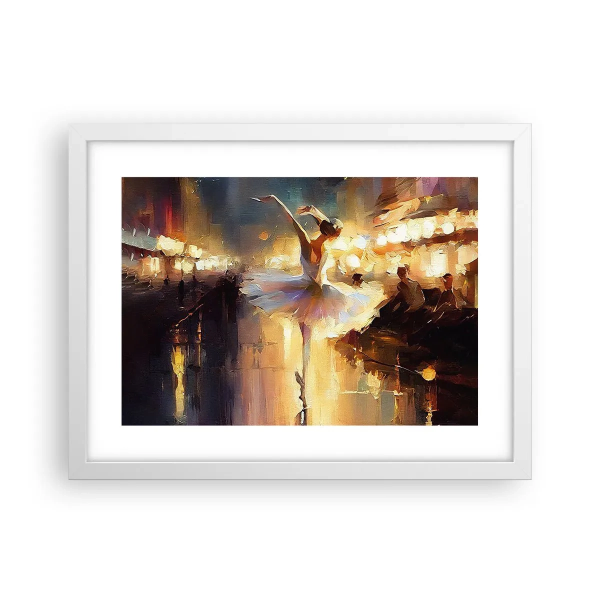 Poster in einem weißen Rahmen - Wunder auf der Straße - 40x30 cm