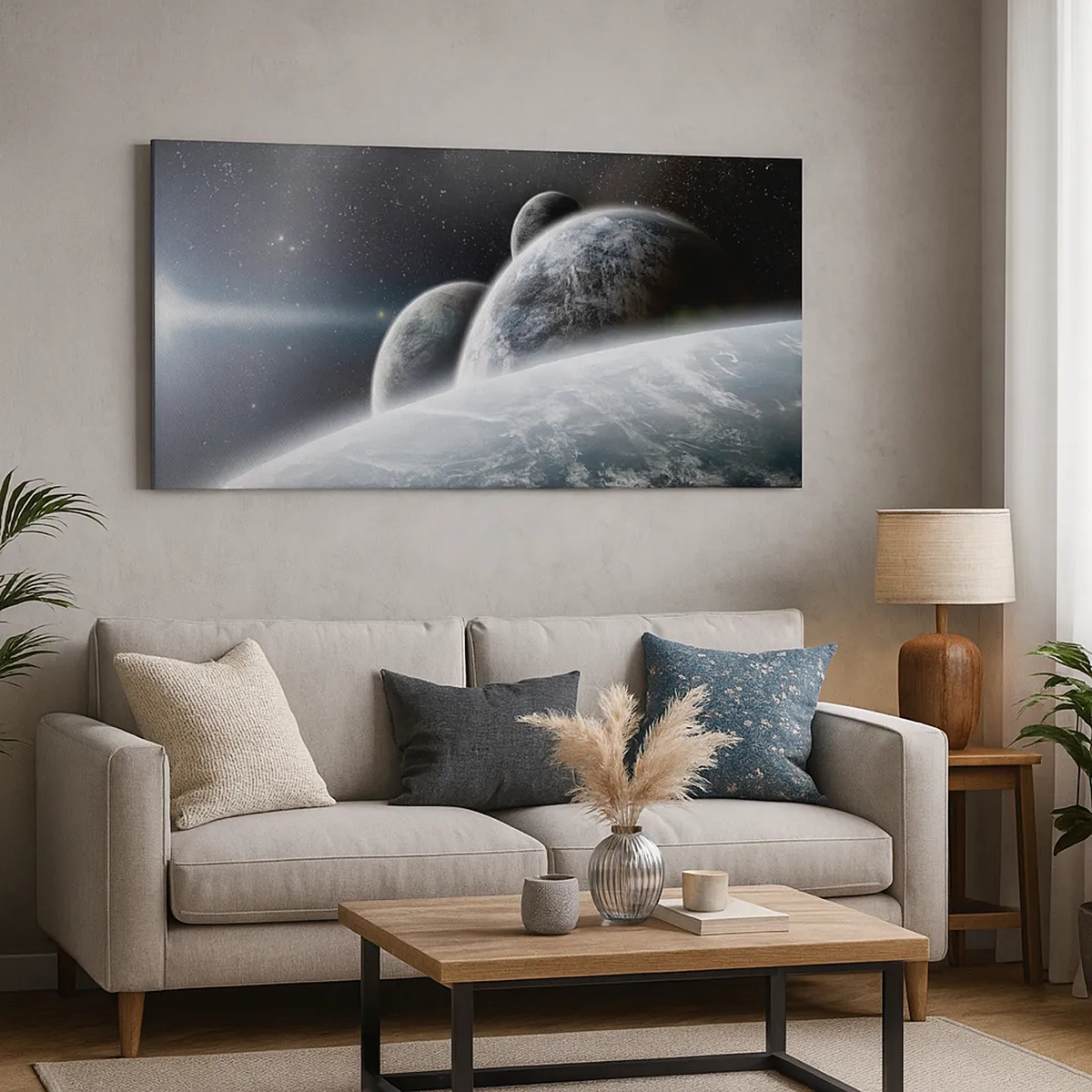 Bild auf Leinwand - Leinwandbild - Kosmische Musik der Sphären - 30x30 cm