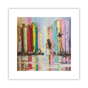 Poster - Folge mir - 30x30 cm